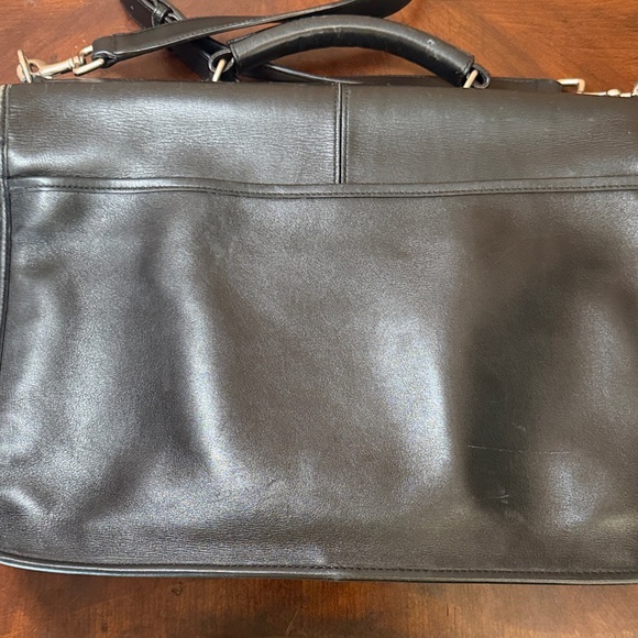 Leather Messenger Bag - Black - Picture 2 of 12